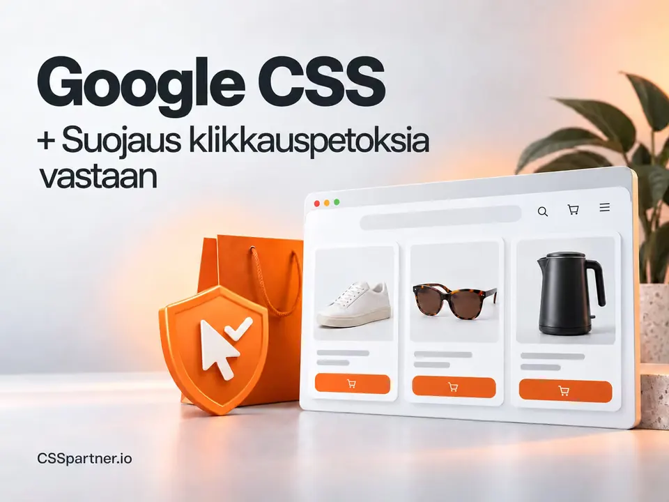 Google CSS + Suojaus klikkauspetoksia vastaan