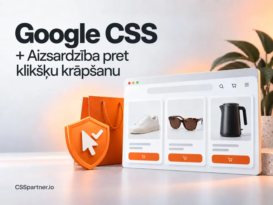 Google CSS + Aizsardzība pret klikšķu krāpšanu