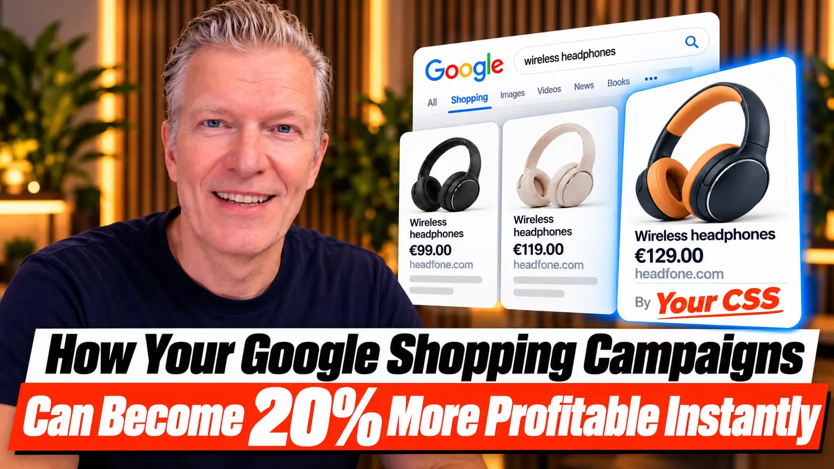 Pay 20% less for every Google Shopping click.