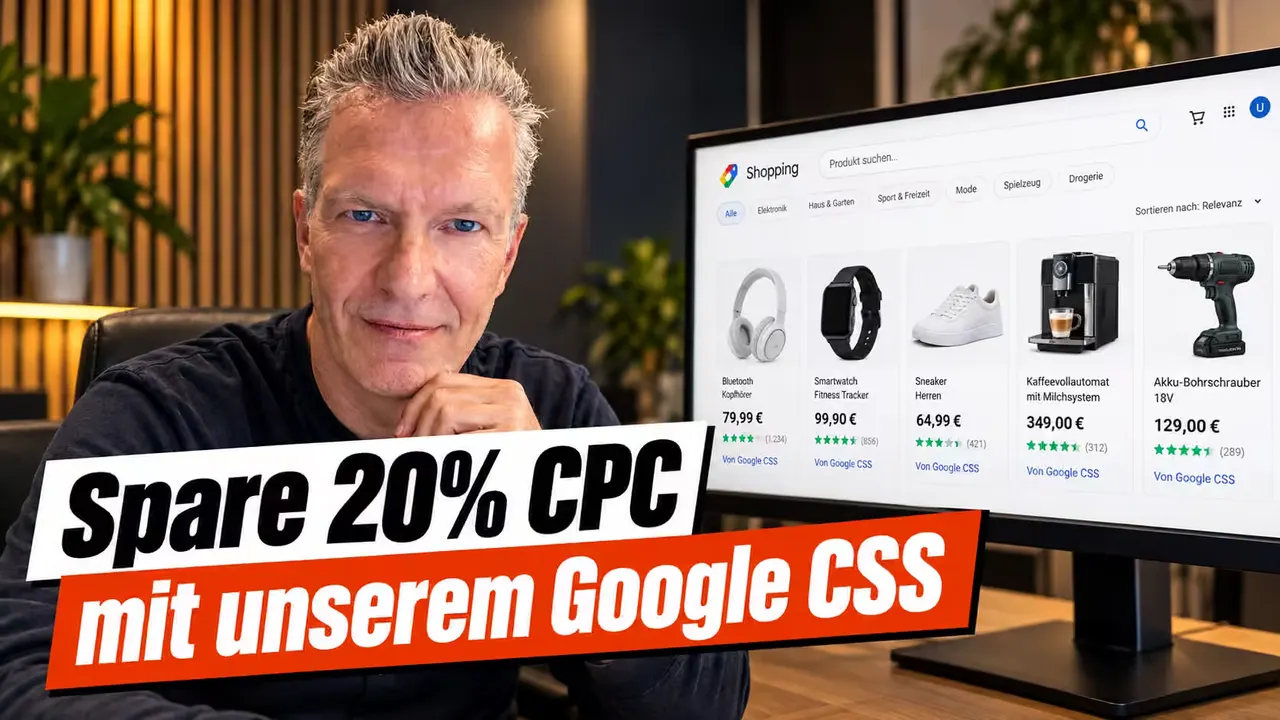 Zahle für jeden Google Shopping Klick rund 20 % weniger.